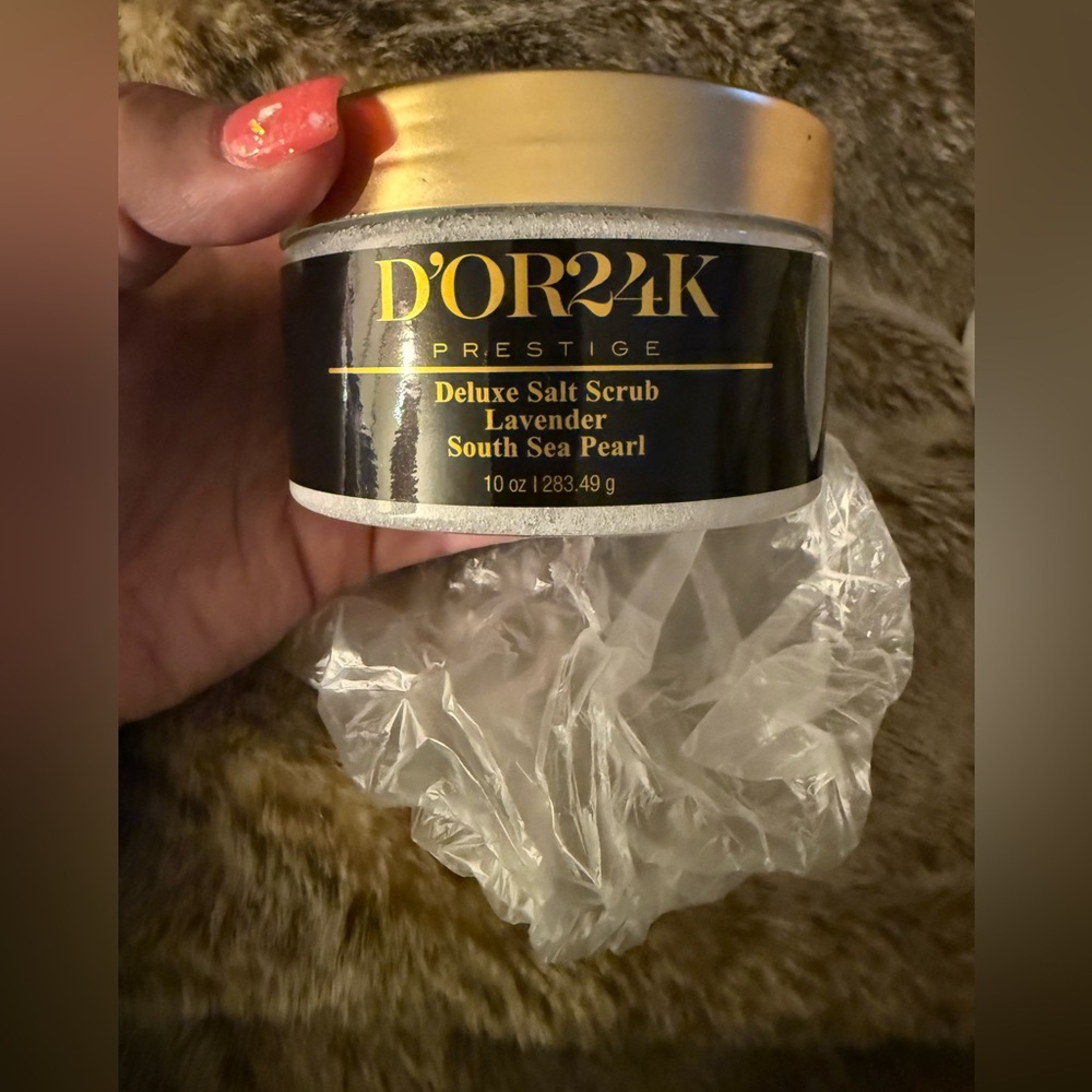 Brand NewD'OR24K PRESTIGE Deluxe Salt Scrub Lavender South Sea Pearl $100Retail!